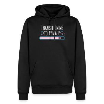 Transgender Trans LGBT Pride - Männer Premium Bio Hoodie - Schwarz - Vorne - Nico (187cm)