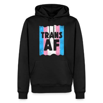 Transgender Trans LGBT Pride - Männer Premium Bio Hoodie - Schwarz - Vorne - Nico (187cm)