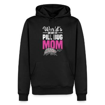La plus grande maman insecte du monde - Sweat à capuche Premium bio Homme - noir - Devant - Nico (187cm)