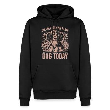 Dog Mom Gifts for Women - Männer Premium Bio Hoodie - Schwarz - Vorne - Nico (187cm)