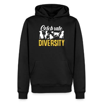 Feiern Sie die Vielfalt Dig Rescue Tieraktivistin - Männer Premium Bio Hoodie - Schwarz - Vorne - Nico (187cm)