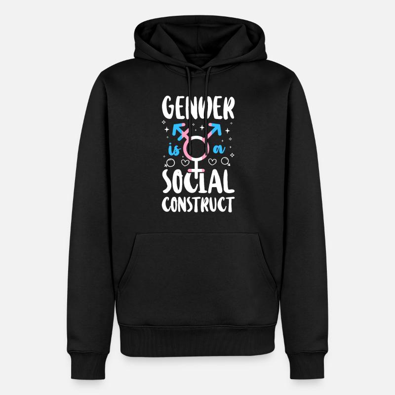 Fierté LGBT transgenre - Sweat à capuche Premium bio Homme - noir