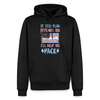 Transgender Trans LGBT Pride - Männer Premium Bio Hoodie - Schwarz - Vorne - Nico (187cm)
