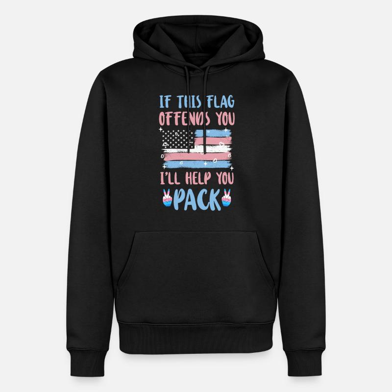 Transgender Trans LGBT Pride - Männer Premium Bio Hoodie - Schwarz