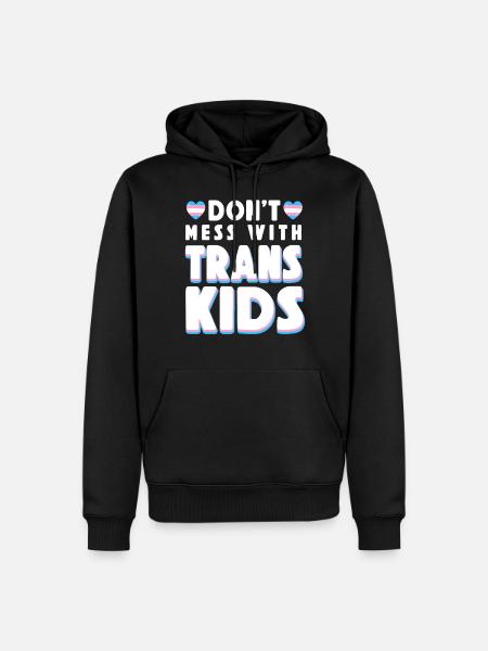 Fierté LGBT transgenre - Sweat à capuche Premium bio Homme - noir