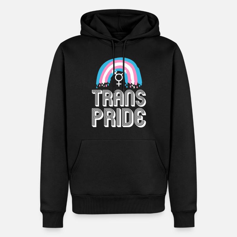 Transgender Trans LGBT Pride - Männer Premium Bio Hoodie - Schwarz
