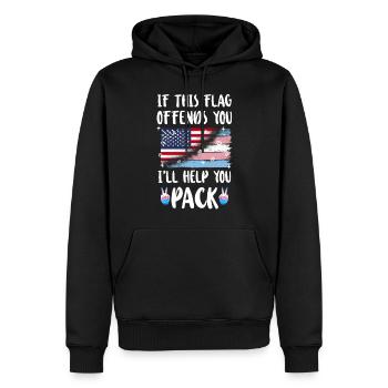 Transgender Trans LGBT Pride - Männer Premium Bio Hoodie - Schwarz - Vorne - Nico (187cm)