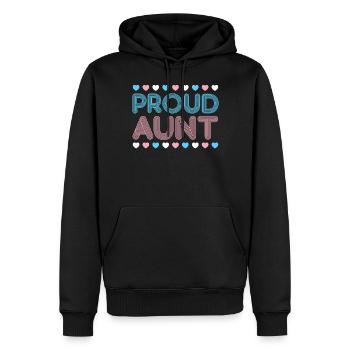 Transgender Trans LGBT Pride - Men’s Premium Organic Hoodie - black - Front - Nico (187cm)