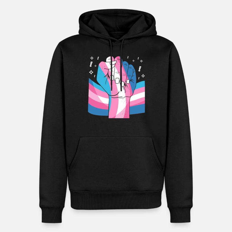 Transgender Trans LGBT Pride - Männer Premium Bio Hoodie - Schwarz