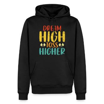 Dream High Toss Higher Retro Marching Band Lustig - Männer Premium Bio Hoodie - Schwarz - Vorne - Nico (187cm)