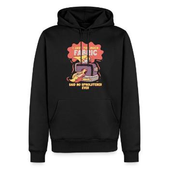 Polsterer Polsterin Polsterei - Männer Premium Bio Hoodie - Schwarz - Vorne - Nico (187cm)