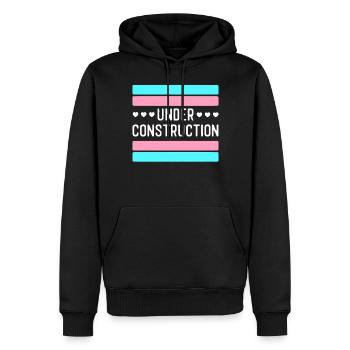 Transgender Trans LGBT Pride - Männer Premium Bio Hoodie - Schwarz - Vorne - Nico (187cm)