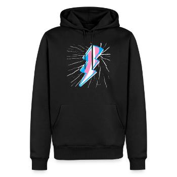 Transgender Trans LGBT Pride - Männer Premium Bio Hoodie - Schwarz - Vorne - Nico (187cm)