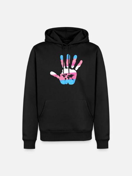 Transgender Trans LGBT Pride - Männer Premium Bio Hoodie - Schwarz