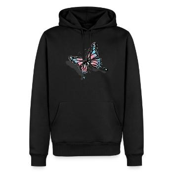 Transgender Trans LGBT Pride - Männer Premium Bio Hoodie - Schwarz - Vorne - Nico (187cm)