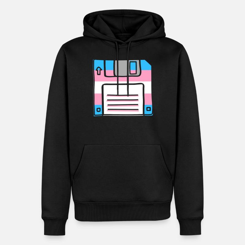 Fierté LGBT transgenre - Sweat à capuche Premium bio Homme - noir