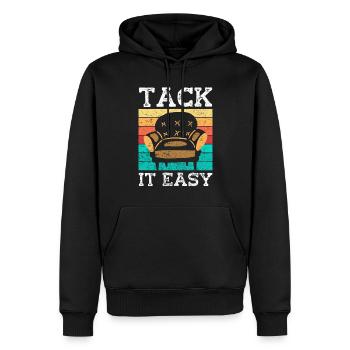 Restorer Upholstered Furniture - Men’s Premium Organic Hoodie - black - Front - Nico (187cm)