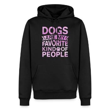 Dog Mom Gifts for Women - Männer Premium Bio Hoodie - Schwarz - Vorne - Nico (187cm)
