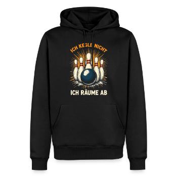 Kegeln Spruch Kegler Kegelclub Kegelverein - Männer Premium Bio Hoodie - Schwarz - Vorne - Nico (187cm)