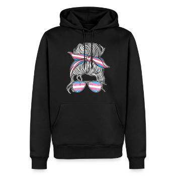 Transgender Trans LGBT Pride - Männer Premium Bio Hoodie - Schwarz - Vorne - Nico (187cm)