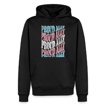 Transgender Trans LGBT Pride - Männer Premium Bio Hoodie - Schwarz - Vorne - Nico (187cm)