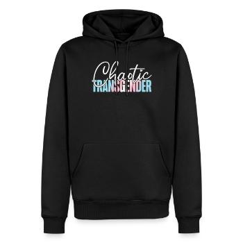 Transgender Trans LGBT Pride - Männer Premium Bio Hoodie - Schwarz - Vorne - Nico (187cm)