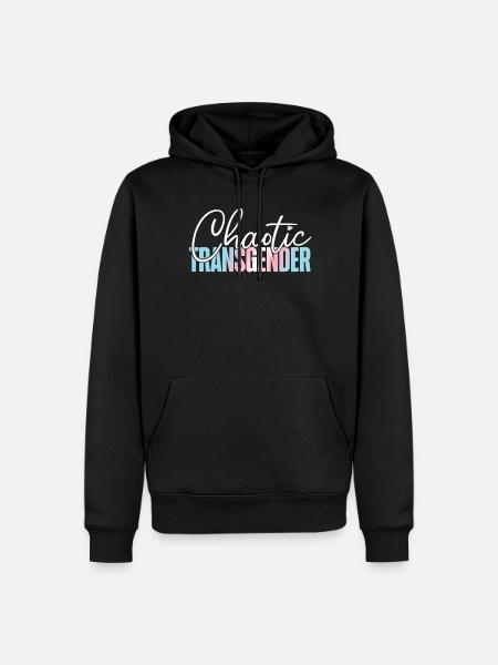 Transgender Trans LGBT Pride - Men’s Premium Organic Hoodie - black