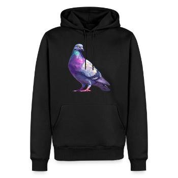 Tauben Taube - Männer Premium Bio Hoodie - Schwarz - Vorne - Nico (187cm)