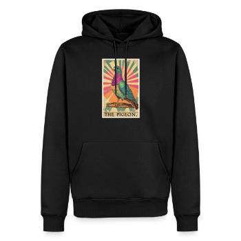 Tauben Taube - Männer Premium Bio Hoodie - Schwarz - Vorne - Nico (187cm)
