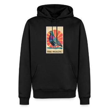 Tauben Taube - Männer Premium Bio Hoodie - Schwarz - Vorne - Nico (187cm)