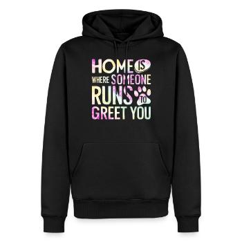 Dog Mom Gifts for Women - Männer Premium Bio Hoodie - Schwarz - Vorne - Nico (187cm)