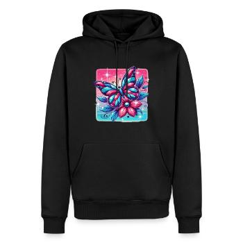 Diamond Painting Artist Butterfly Diamond Painting - Männer Premium Bio Hoodie - Schwarz - Vorne - Nico (187cm)