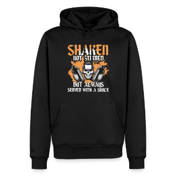 Barkeeper Barmann Bartending - Männer Premium Bio Hoodie - Schwarz - Vorne - Nico (187cm)