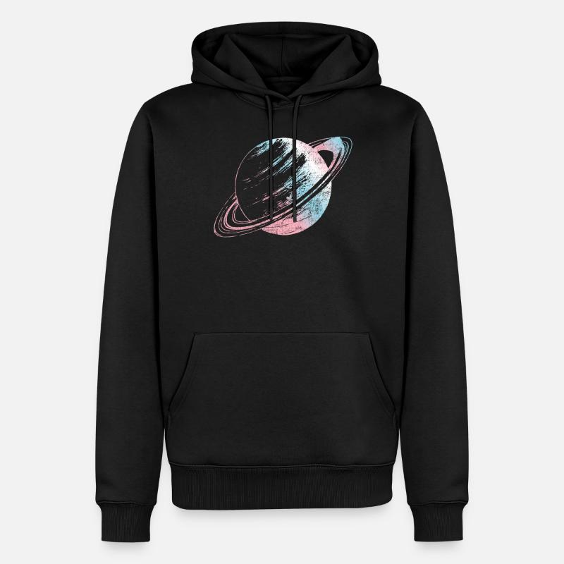 Fierté LGBT transgenre - Sweat à capuche Premium bio Homme - noir