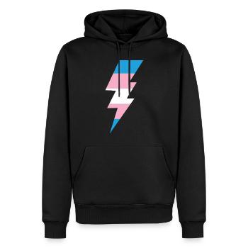 Transgender Trans LGBT Pride - Männer Premium Bio Hoodie - Schwarz - Vorne - Nico (187cm)