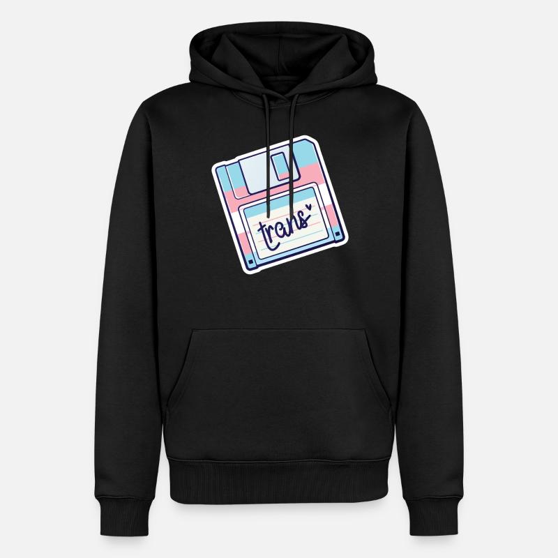Fierté LGBT transgenre - Sweat à capuche Premium bio Homme - noir