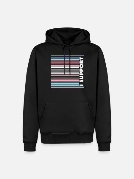 Transgender Trans LGBT Pride - Männer Premium Bio Hoodie - Schwarz