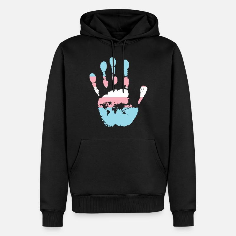 Transgender Trans LGBT Pride - Männer Premium Bio Hoodie - Schwarz