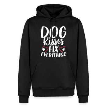 Hundeküsse Reparieren Sie alles Welpen Rettung Tier - Männer Premium Bio Hoodie - Schwarz - Vorne - Nico (187cm)