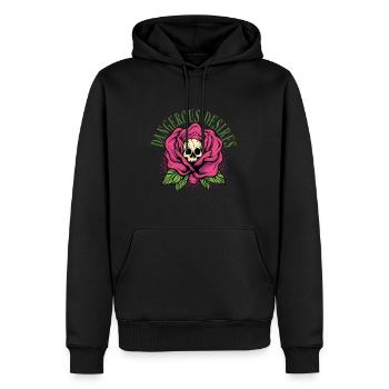 Dark Romance Desires - Männer Premium Bio Hoodie - Schwarz - Vorne - Nico (187cm)