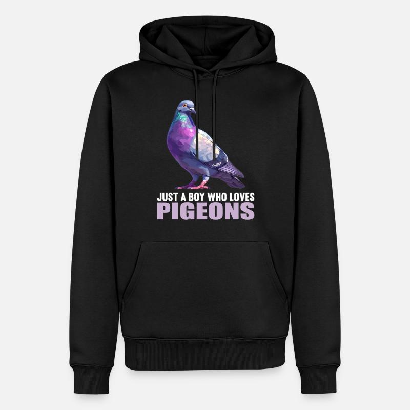 Pigeons Pigeon - Sweat à capuche Premium bio Homme - noir