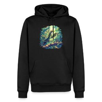 Gottesanbeterinnenen Gottesanbeterin - Männer Premium Bio Hoodie - Schwarz - Vorne - Nico (187cm)