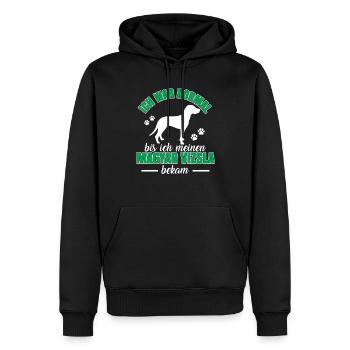 Magyar Vizsla war mal normal Vorstehhund - Männer Premium Bio Hoodie - Schwarz - Vorne - Nico (187cm)