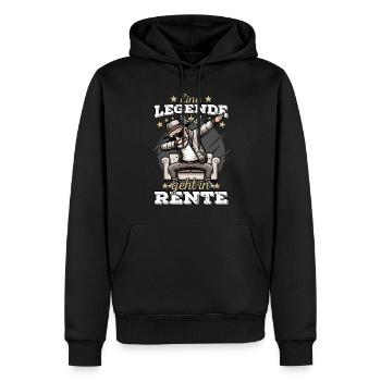 Rentner Rente Ruhestand Legende Renteneintritt - Männer Premium Bio Hoodie - Schwarz - Vorne - Nico (187cm)