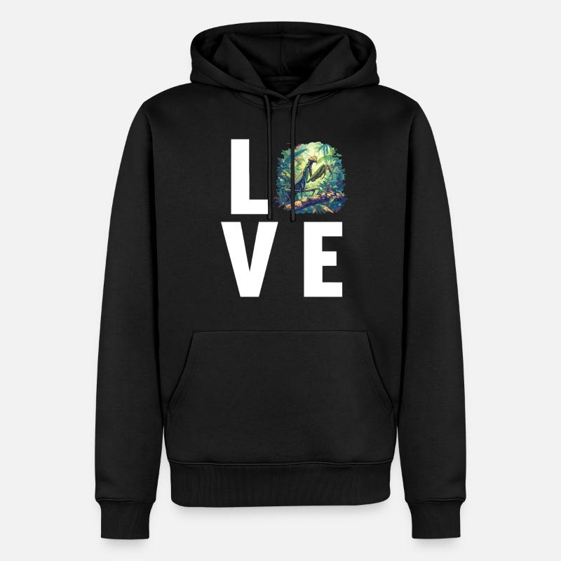 Gottesanbeterinnenen Gottesanbeterin - Männer Premium Bio Hoodie - Schwarz
