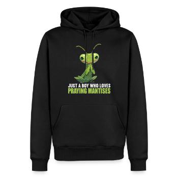 Gottesanbeterinnenen Gottesanbeterin - Männer Premium Bio Hoodie - Schwarz - Vorne - Nico (187cm)
