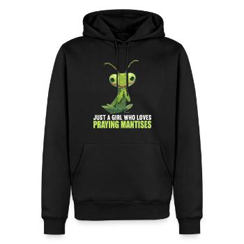 Gottesanbeterinnenen Gottesanbeterin - Männer Premium Bio Hoodie - Schwarz - Vorne - Nico (187cm)