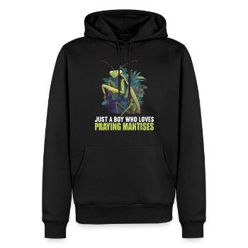 Gottesanbeterinnenen Gottesanbeterin - Männer Premium Bio Hoodie - Schwarz - Vorne - Nico (187cm)
