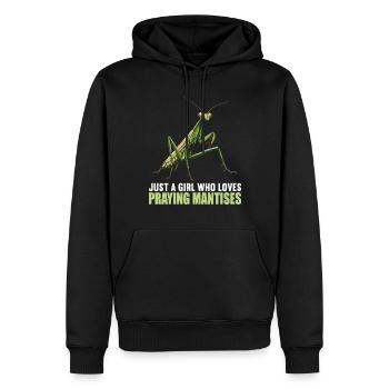 Gottesanbeterinnenen Gottesanbeterin - Männer Premium Bio Hoodie - Schwarz - Vorne - Nico (187cm)