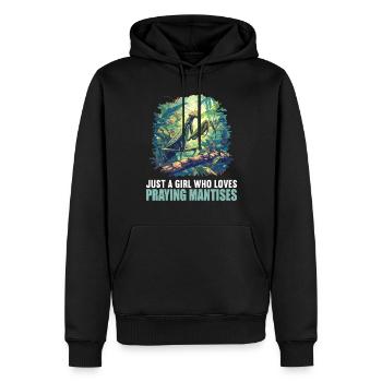 Gottesanbeterinnenen Gottesanbeterin - Männer Premium Bio Hoodie - Schwarz - Vorne - Nico (187cm)